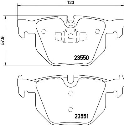 HELLA PAGID 8db355011801 -  Комплект тормозных колодок, дисковый тормоз